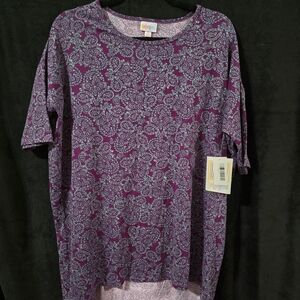 Purple Floral Women's Top